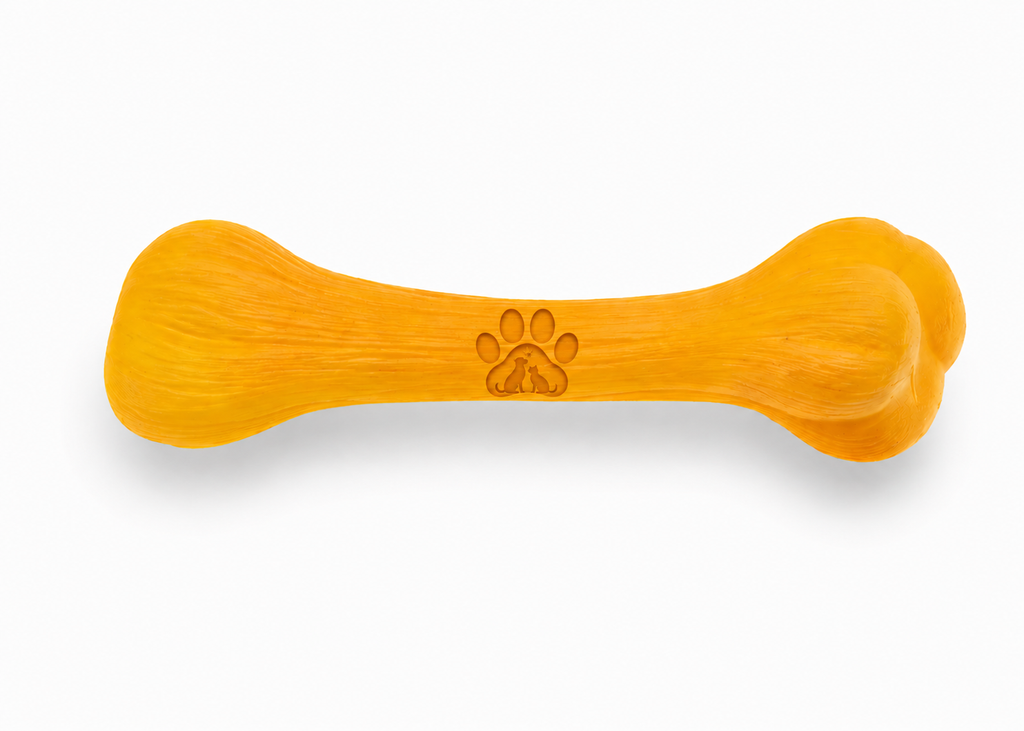 Power Chew Dental Bone Toy – Heavy Duty Rubber Chew Toy for Strong Dogs