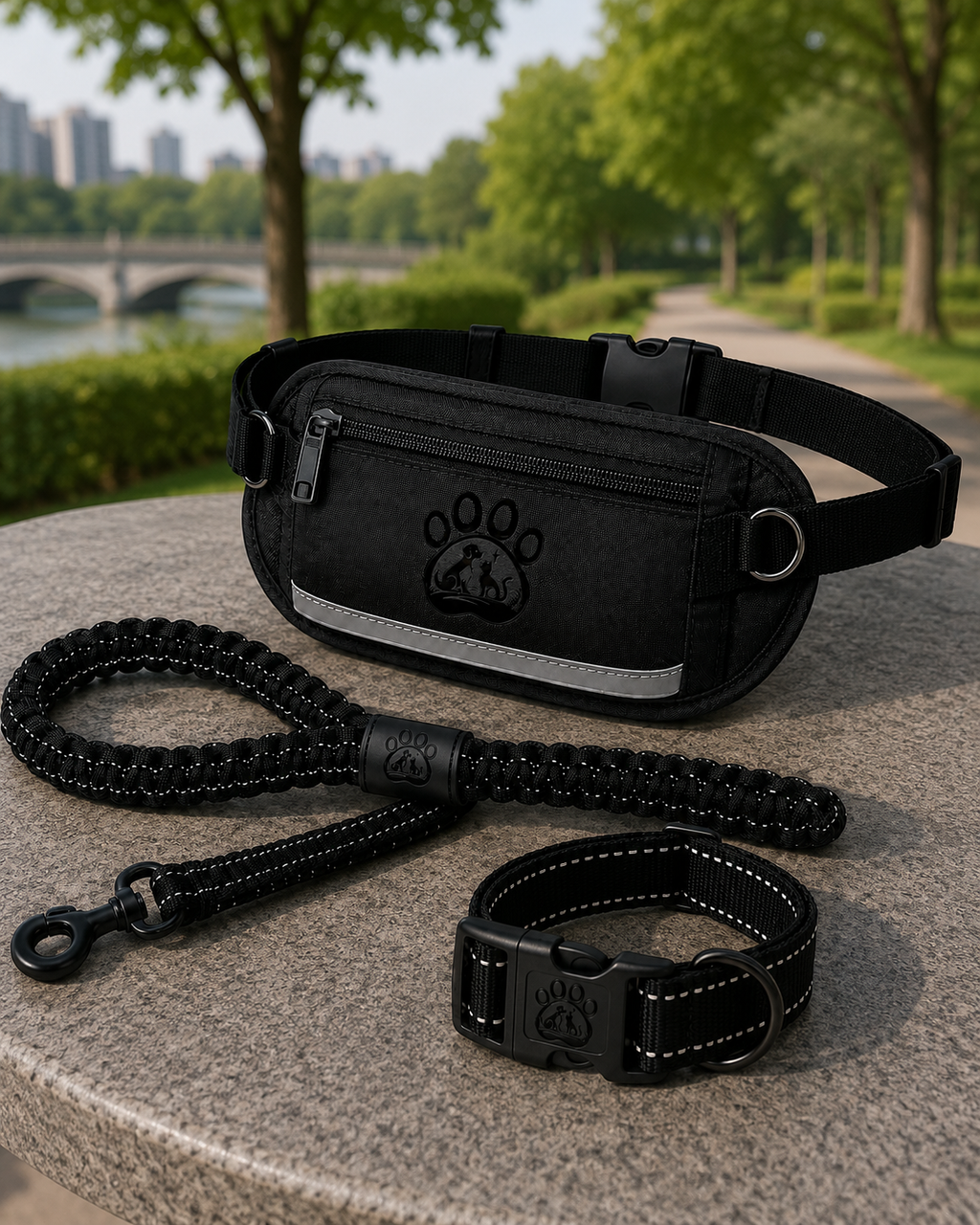 Adventure Flex Hands-Free Dog Leash Set – Premium Running & Walking Waist Belt System