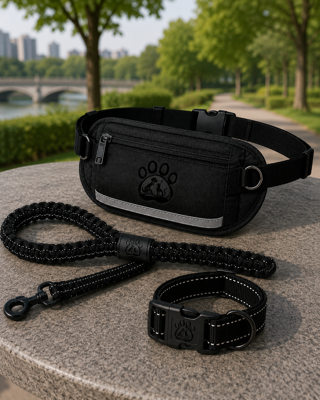 Adventure Flex Hands-Free Dog Leash Set – Premium Running & Walking Waist Belt System