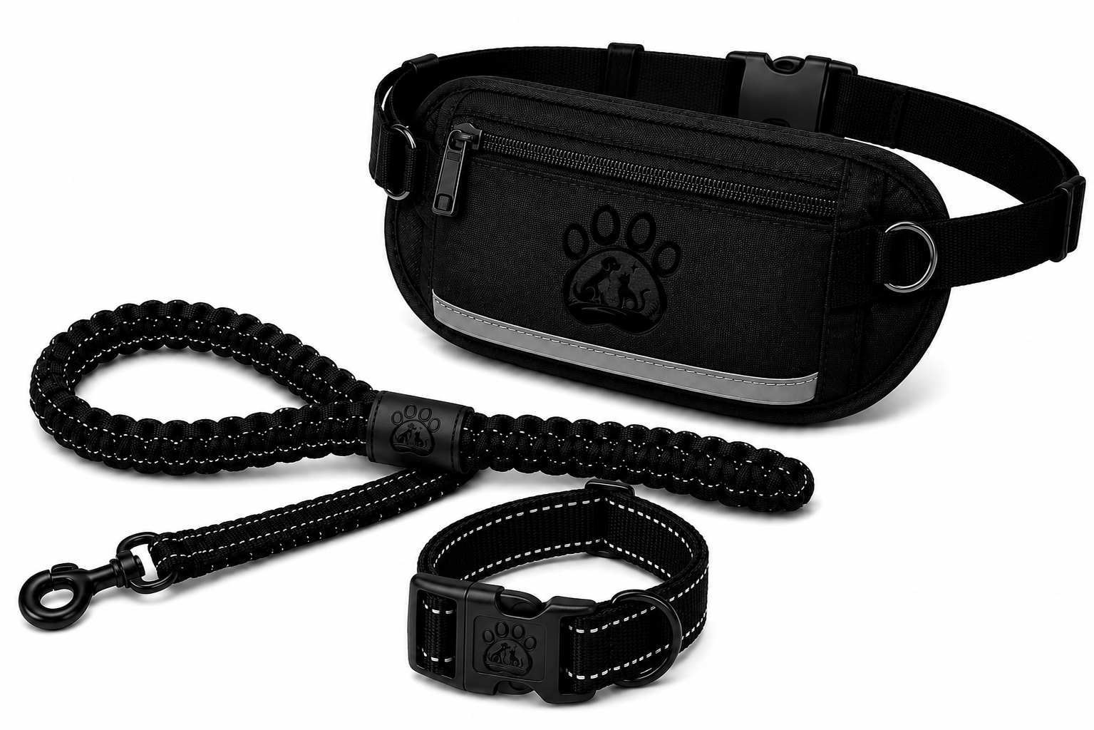 Adventure Flex Hands-Free Dog Leash Set – Premium Running & Walking Waist Belt System