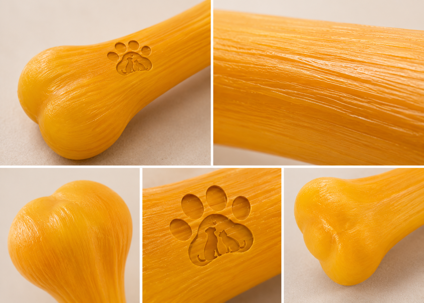 Power Chew Dental Bone Toy – Heavy Duty Rubber Chew Toy for Strong Dogs