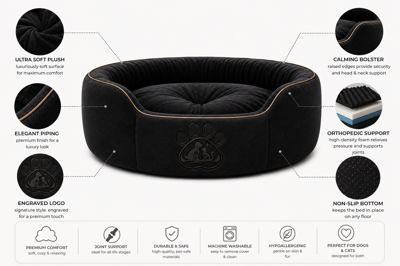 Special Pet Store™ Premium Calming Pet Bed